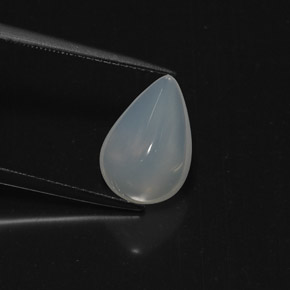 3.21캐럿 천연 푸르스름한 화이트 파이어 오팔, 투명한, 12.9×8.8 mm, 투명/반투명