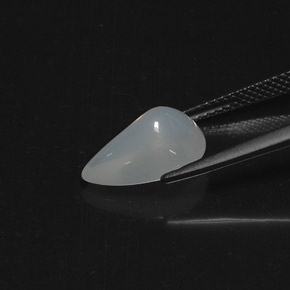 3.21캐럿 천연 푸르스름한 화이트 파이어 오팔, 투명한, 12.9×8.8 mm, 투명/반투명