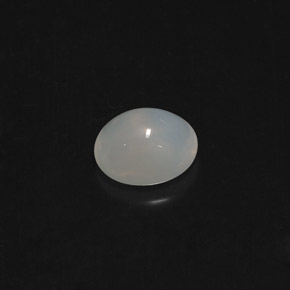 2.24캐럿 천연 푸르스름한 화이트 파이어 오팔, 투명한, 9.6×8.2 mm, 투명/반투명