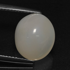 4.41캐럿 천연 옐로우 화이트 파이어 오팔, 타원형 컷, 12.3×10.5 mm, 투명한
