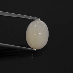 4.07캐럿 천연 옐로우 화이트 파이어 오팔, 투명한, 12.5×9.7 mm, 투명/반투명