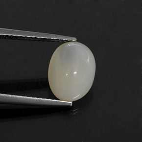 2.63캐럿 천연 옐로우 화이트 파이어 오팔, 투명한, 11×8.3 mm, 투명/반투명