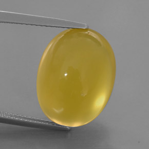 14.60캐럿 천연 옐로우 파이어 오팔, 투명한, 17.8×13.7 mm, 투명/반투명