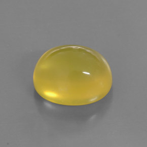 6.91캐럿 천연 옐로우 파이어 오팔, 투명한, 13.4×11.2 mm, 투명/반투명