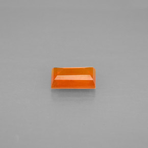 0.43캐럿 천연 옐로우 오렌지 파이어 오팔, 투명한, 6.1×4.1 mm, 투명/반투명