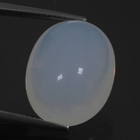 12.70캐럿 천연 화이트 파이어 오팔, 투명한, 18.6×14.7 mm, 투명/반투명