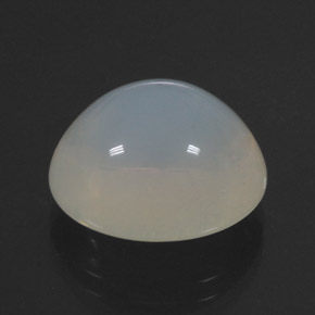 12.53캐럿 천연 화이트 파이어 오팔, 투명한, 16.4×14.7 mm, 투명/반투명