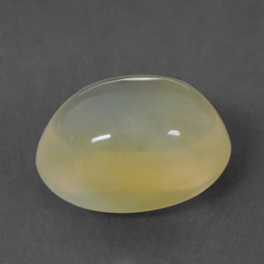 2.87캐럿 천연 화이트 옐로우 파이어 오팔, 투명한, 10.5×8.2 mm, 투명/반투명