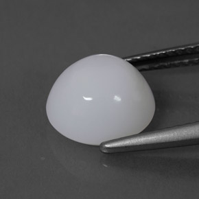 2.25캐럿 천연 화이트 파이어 오팔, 타원형 컷, 9.2×8.9 mm, 투명한