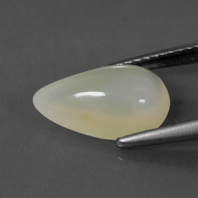 2.29캐럿 천연 옐로우 화이트 파이어 오팔, 투명한, 12.2×8.1 mm, 투명/반투명