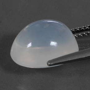 4.96캐럿 천연 화이트 파이어 오팔, 투명한, 11.9×10.3 mm, 투명/반투명