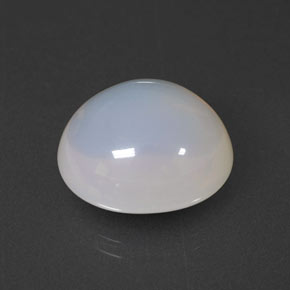 12.28캐럿 천연 화이트 파이어 오팔, 투명한, 16.4×14.7 mm, 투명/반투명