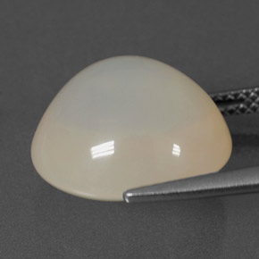 8.68캐럿 천연 옐로우 화이트 파이어 오팔, 투명한, 14.3×12.7 mm, 투명/반투명