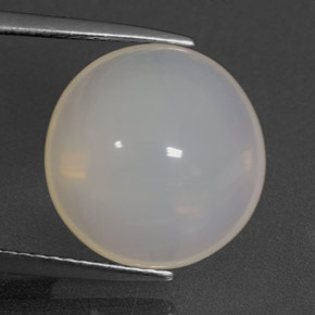 7.55캐럿 천연 옐로우 화이트 파이어 오팔, 투명한, 13.13 mm, 투명/반투명