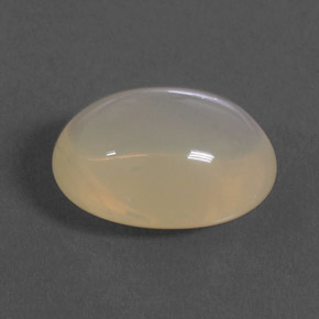4.40캐럿 천연 옐로우 화이트 파이어 오팔, 타원형 컷, 12.8×9.8 mm, 투명한