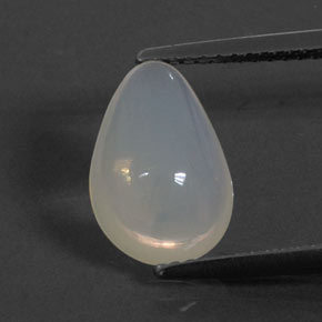2.33캐럿 천연 화이트 파이어 오팔, 배 모양, 11.7×8.1 mm, 투명한