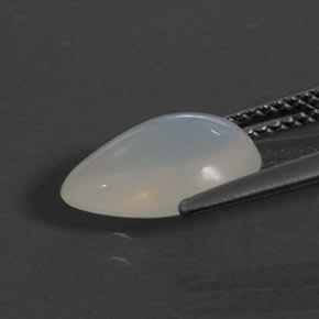 2.33캐럿 천연 화이트 파이어 오팔, 배 모양, 11.7×8.1 mm, 투명한