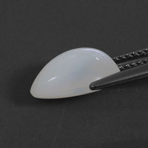 2.68캐럿 천연 화이트 파이어 오팔, 투명한, 11.5×8.6 mm, 투명/반투명