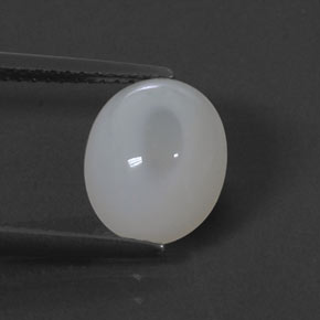 2.28캐럿 천연 화이트 파이어 오팔, 투명한, 10.4×8.4 mm, 투명/반투명