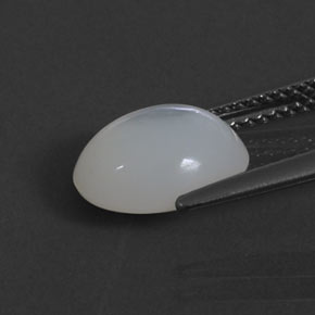 2.28캐럿 천연 화이트 파이어 오팔, 투명한, 10.4×8.4 mm, 투명/반투명
