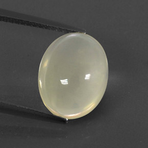2.75캐럿 천연 옐로우 화이트 파이어 오팔, 타원형 컷, 11.9×9.5 mm, 투명한