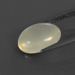 2.75캐럿 천연 옐로우 화이트 파이어 오팔, 타원형 컷, 11.9×9.5 mm, 투명한