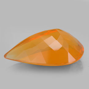 16.10캐럿 천연 옐로우 오렌지 파이어 오팔, 투명한, 25.9×16.2 mm, 투명/반투명