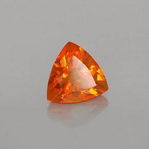 0.57캐럿 천연 오렌지 파이어 오팔, 트릴리언, 6.2×6.1 mm, 투명한