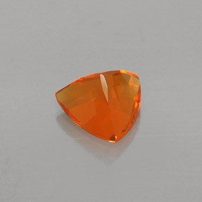 0.57캐럿 천연 오렌지 파이어 오팔, 트릴리언, 6.2×6.1 mm, 투명한