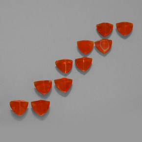 캐럿 천연 주황색 파이어 오팔 보석, 일조, 투명한