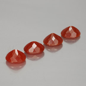 2.88캐럿 천연 붉은빛 오렌지 파이어 오팔 보석, 타원형 컷, 7.1×5.4 mm, 투명한