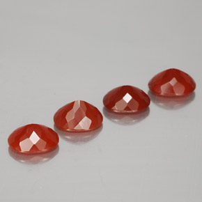 3.67캐럿 천연 파이어 레드 파이어 오팔 보석, 타원형 컷, 7.9×6.2 mm, 투명한