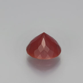 2.00캐럿 천연 붉은빛 오렌지 파이어 오팔, 라운드 컷, 8.93 mm, 투명한