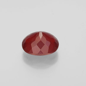 1.95캐럿 천연 오렌지 레드 파이어 오팔, 투명한, 9.7×8.3 mm, 투명/반투명