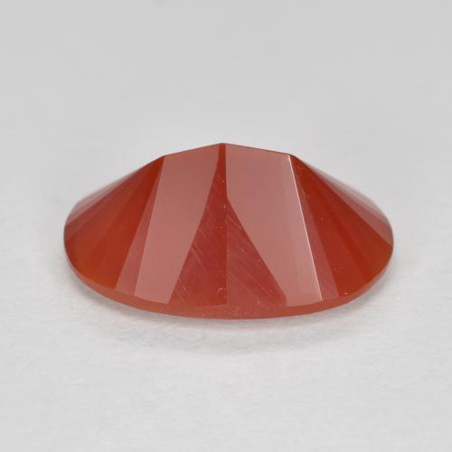 2.53캐럿 천연 미디엄 레드 파이어 오팔, 타원형 컷, 12.5×8.2 mm, 투명한