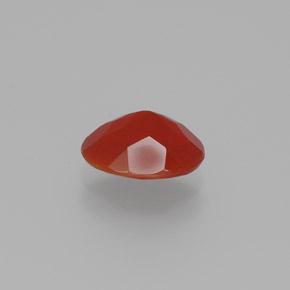 0.64캐럿 천연 미디엄 레드 파이어 오팔, 타원형 컷, 7.2×5.8 mm, 투명한