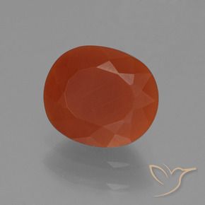 0.85캐럿 천연 파이어 레드 파이어 오팔, 타원형, 투명한