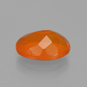 2.00캐럿 천연 오렌지 파이어 오팔, 타원형 컷, 11.4×8.4 mm, 투명한
