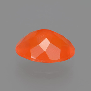1.63캐럿 천연 오렌지 파이어 오팔, 타원형 컷, 10.7×8 mm, 투명한