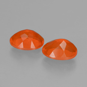 1.57캐럿 천연 파이어 오렌지 파이어 오팔 보석, 타원형 컷, 8×6.2 mm, 투명한