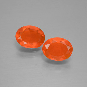 1.15캐럿 천연 미디엄 오렌지 파이어 오팔 보석, 타원형 컷, 7.9×6 mm, 투명한
