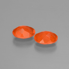 1.15캐럿 천연 미디엄 오렌지 파이어 오팔 보석, 타원형 컷, 7.9×6 mm, 투명한