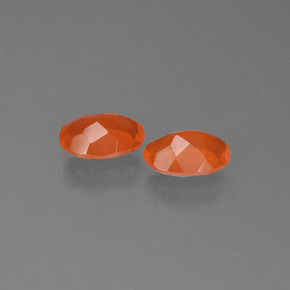 캐럿 천연 오렌지 파이어 오팔 보석, 타원형 컷, 7×5.2 mm, 투명한