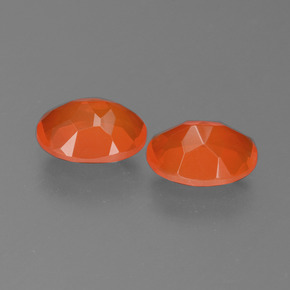 1.41캐럿 천연 미디엄 오렌지 파이어 오팔 보석, 타원형 컷, 8×6 mm, 투명한