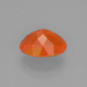 1.05캐럿 천연 밝은 오렌지 파이어 오팔, 타원형 컷, 8.9×7 mm, 투명한