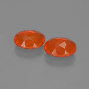 1.29캐럿 천연 강렬한 레드 오렌지 파이어 오팔 보석, 타원형 컷, 7.8×6 mm, 투명한