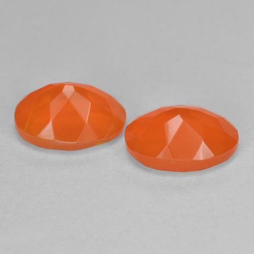 1.50캐럿 천연 파이어 오렌지 파이어 오팔 보석, 타원형 컷, 8×6 mm, 투명한
