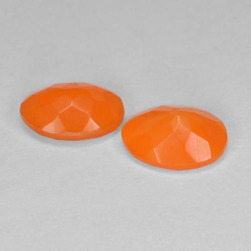 1.21캐럿 천연 미디엄 오렌지 파이어 오팔 보석, 타원형 컷, 7.9×6 mm, 투명한