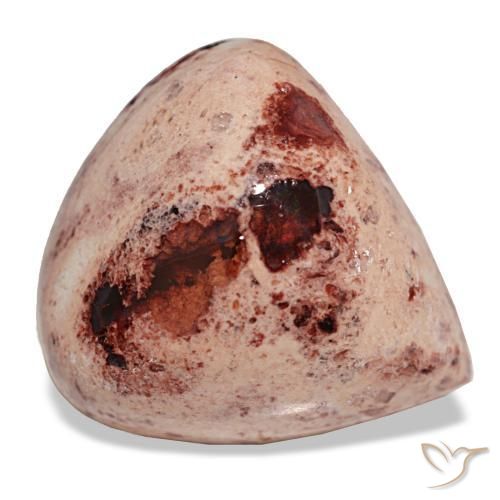 14.71캐럿 천연 멀티컬러 파이어 오팔, 배 모양, 19.4×18.3 mm, 불투명체
