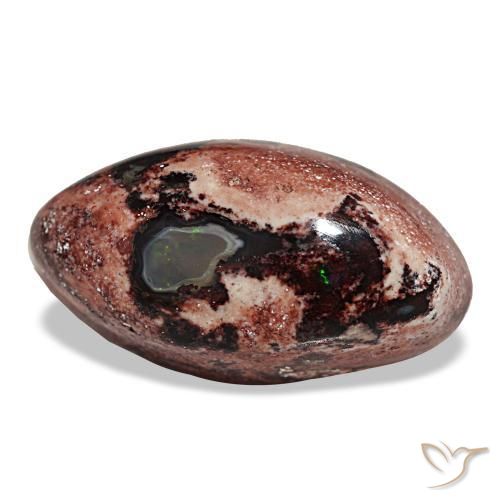 12.75캐럿 천연 멀티컬러 파이어 오팔, 마퀴즈, 22.6×12.4 mm, 불투명체